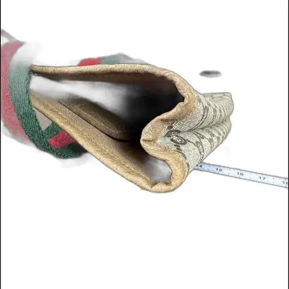 Gucci Vintage 1970's Large Coated PVC Tote Bag in Plus GG Web (GGXX150) - Picture 9 of 16